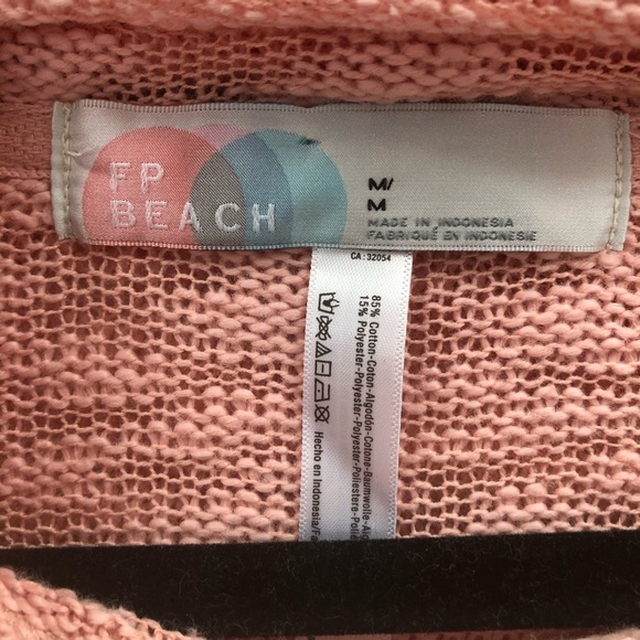 NWT Free People Beach rose cowl neck sweater MED - Picture 5 of 6